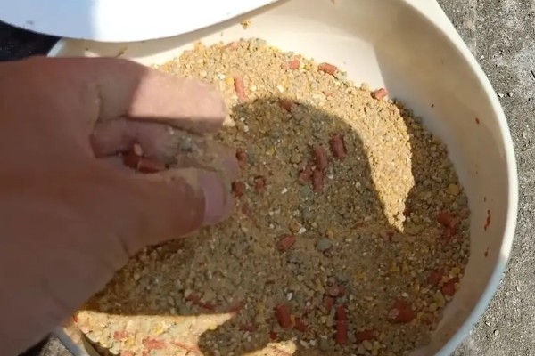 大型水库全天作钓的打窝方法，将窝料投至窝点并定时补窝