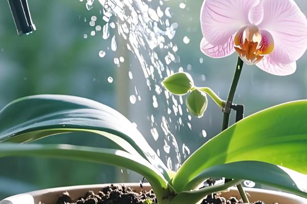 蝴蝶兰浇水的方式，花盆较轻的话就需及时浇水