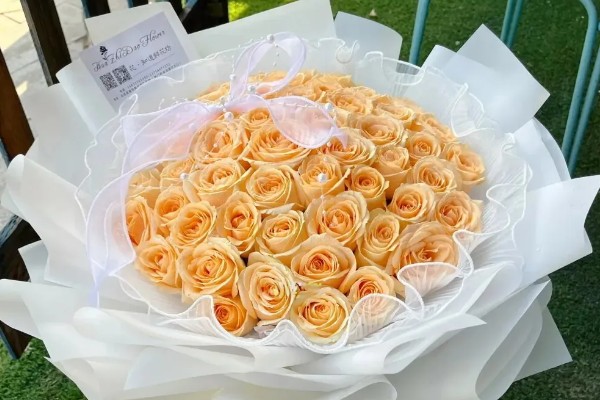 52朵香槟玫瑰的含义,代表我爱你、你是我最爱的人